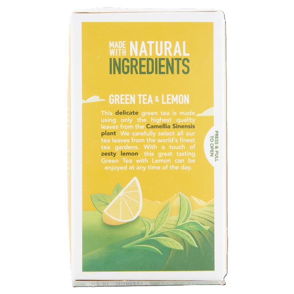 GREEN TEA WITH LEMON 20 STRING & TAG TEABAGS