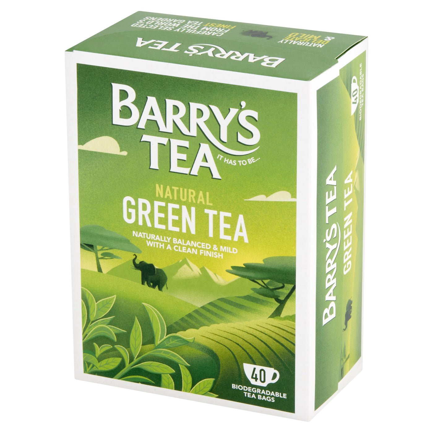 NATURAL GREEN TEA 40 TEABAGS – Barry's Tea