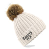 Barry's Tea Bobble Beanie Hat in Oatmeal