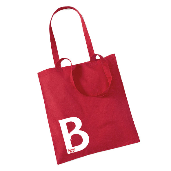 BARRY'S TEA 'B' RED TOTE BAG