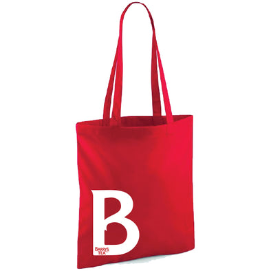 BARRY'S TEA 'B' RED TOTE BAG